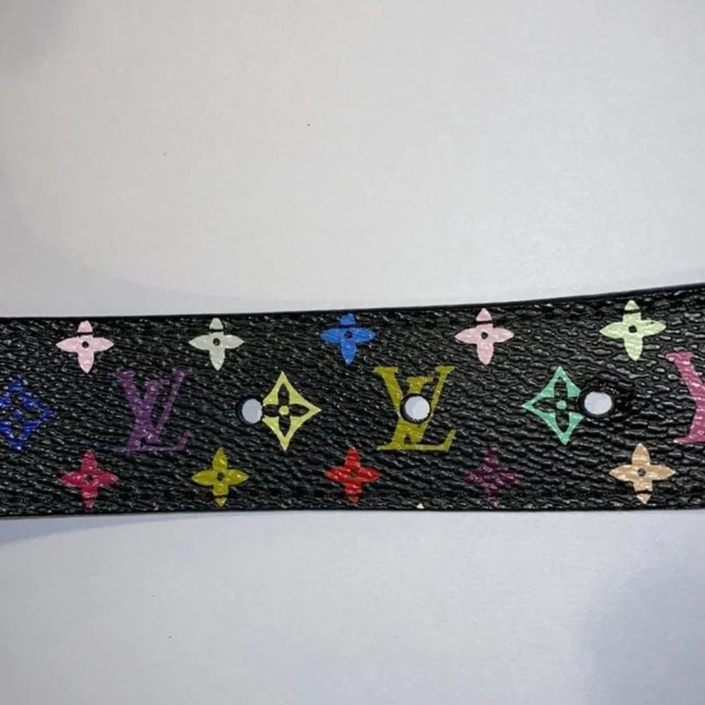 Louis Vuitton 75/30 Black Multicolor Monogram Cein